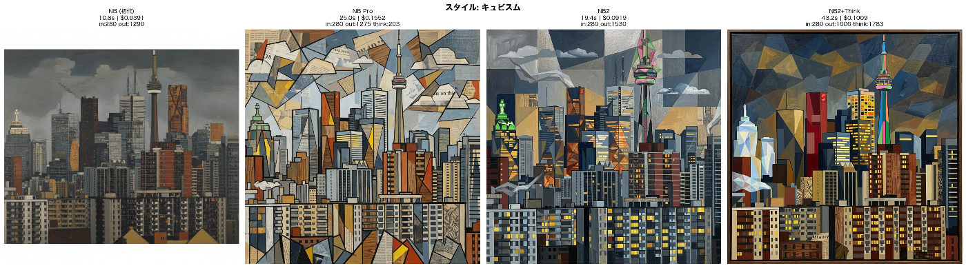 キュビスム変換比較