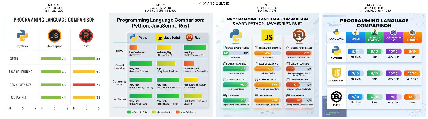 インフォグラフィック比較